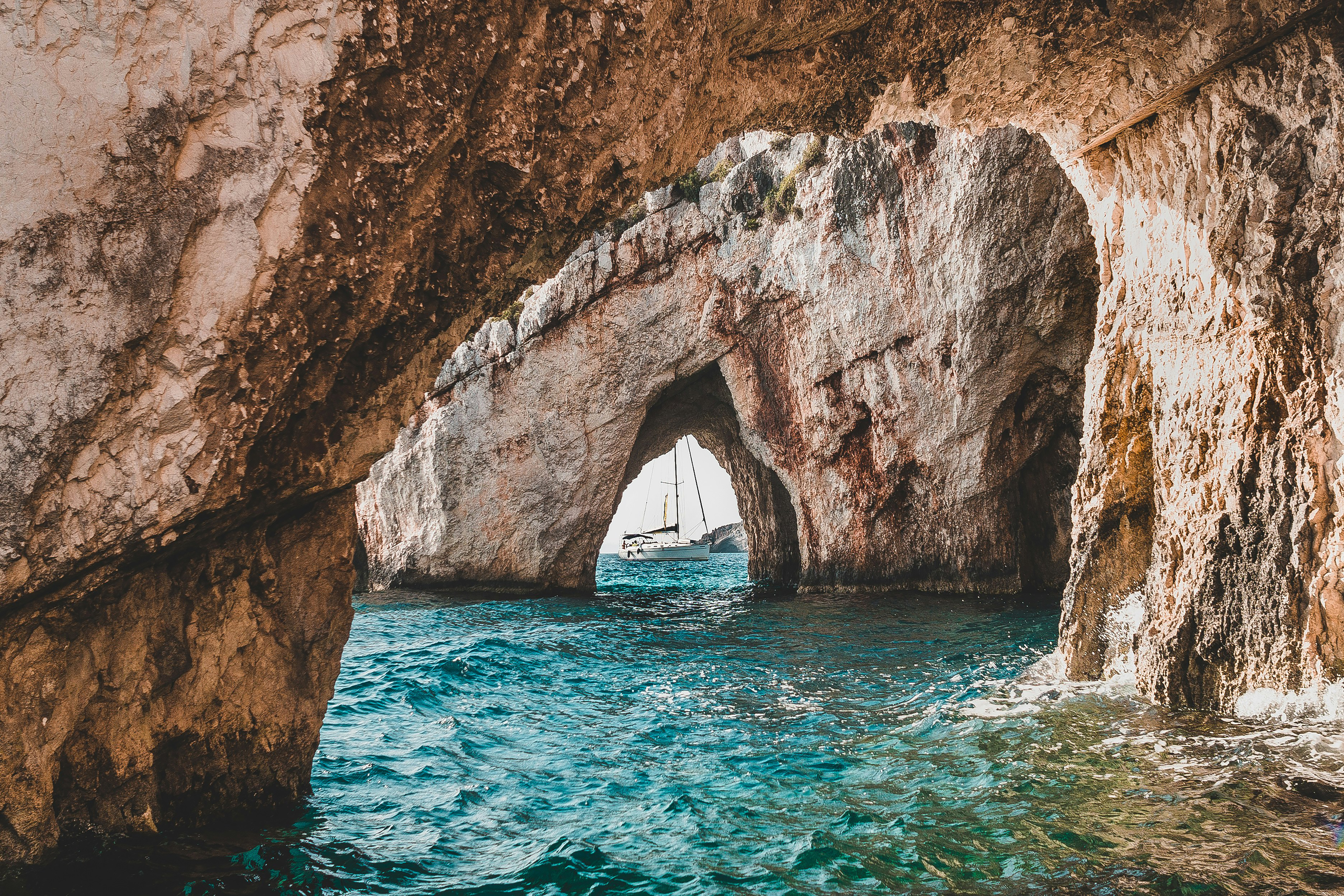 Zakynthos blue caves.